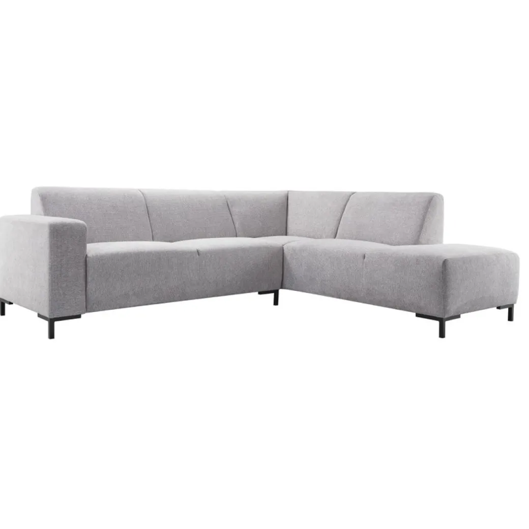 Discount Pronto Wonen Hoekbank rechts Alpa pocket HR zitting grijs