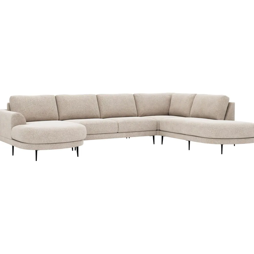 Discount Pronto Wonen Hoekbank rechts Aziri ecru supreme comfort