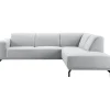 Pronto Wonen Hoekbank rechts Bellanti lichtgrijs premium comfort