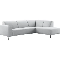 Pronto Wonen Hoekbank rechts Bellanti lichtgrijs premium comfort