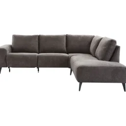 Discount Pronto Wonen Hoekbank rechts Davanti pocket HR koudschuim donkergrijs