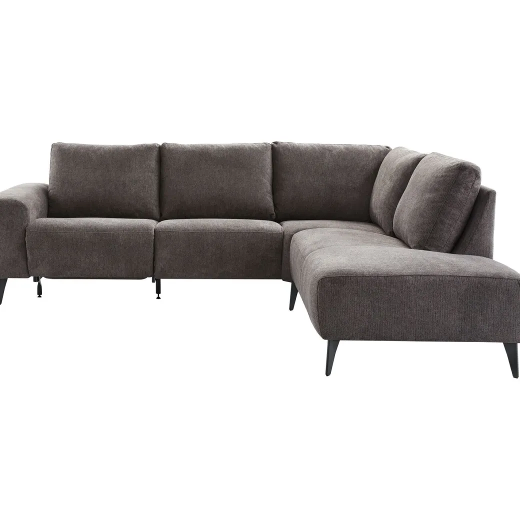 Discount Pronto Wonen Hoekbank rechts Davanti pocket HR koudschuim donkergrijs