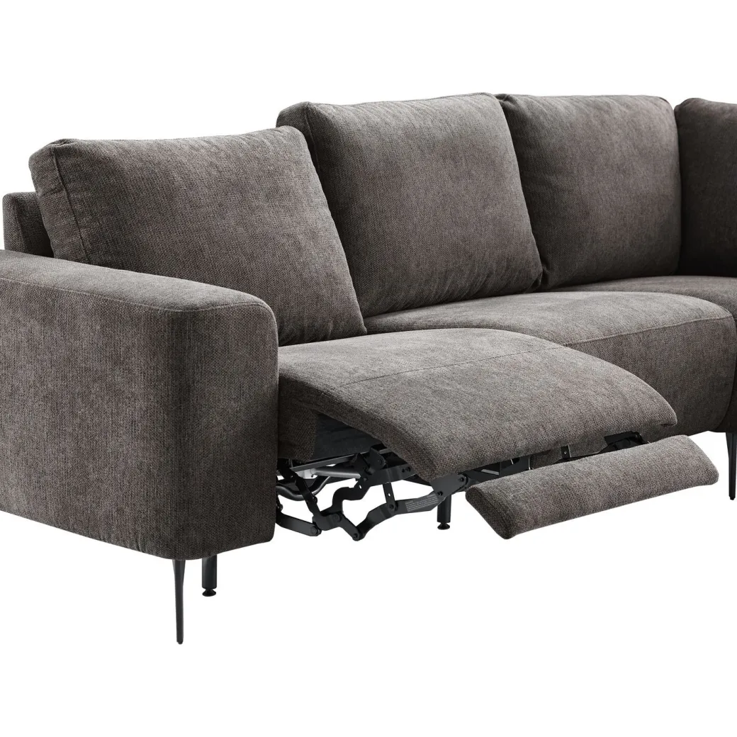 Discount Pronto Wonen Hoekbank rechts Davanti pocket HR koudschuim donkergrijs