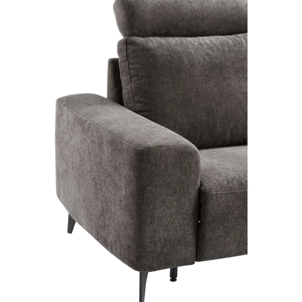 Discount Pronto Wonen Hoekbank rechts Davanti pocket HR koudschuim donkergrijs