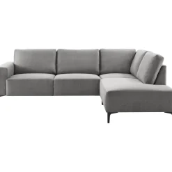 Discount Pronto Wonen Hoekbank rechts Fabria polyetherschuim grijs