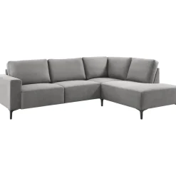 Discount Pronto Wonen Hoekbank rechts Fabria polyetherschuim grijs