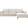 Pronto Wonen Hoekbank rechts Fabria polyetherschuim beige