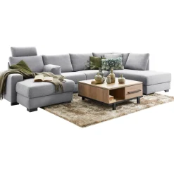 Sale Pronto Wonen Hoekbank rechts Florance polyether grijs