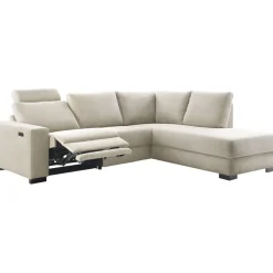 Pronto Wonen Hoekbank rechts Florance HR koudschuim zandbeige relaxfunctie