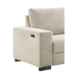 Pronto Wonen Hoekbank rechts Florance HR koudschuim zandbeige relaxfunctie