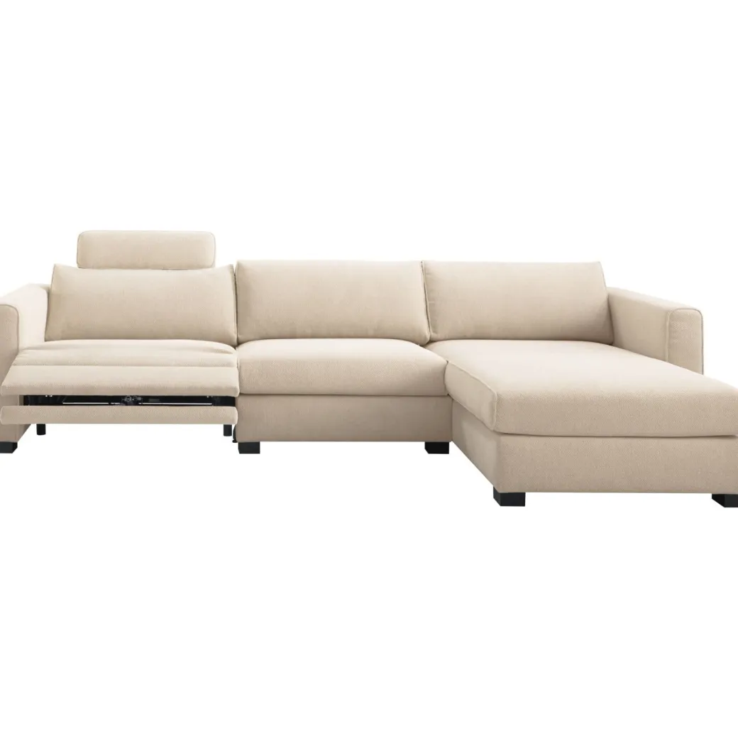 Best Pronto Wonen Hoekbank rechts Licato naturel relaxfunctie premium comfort