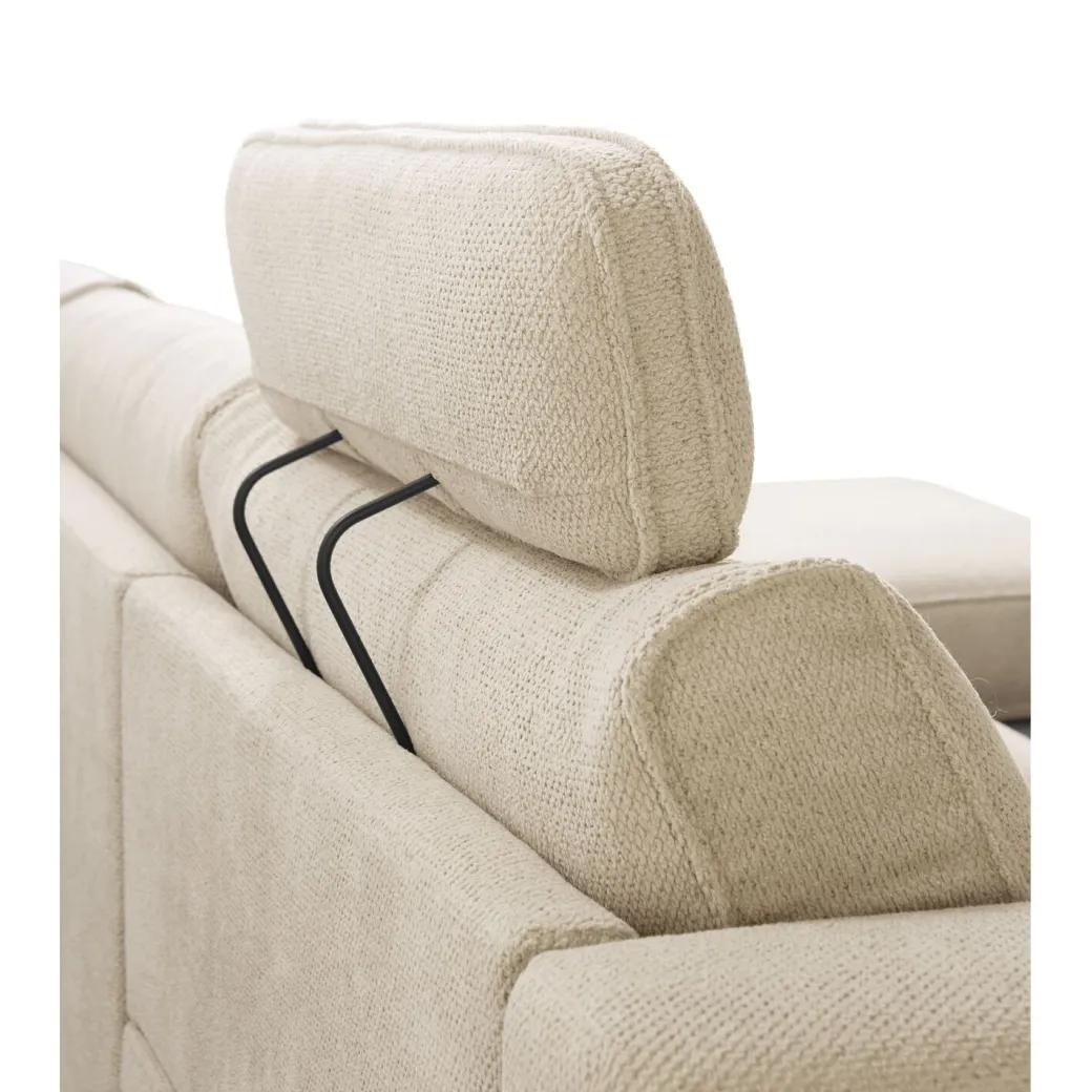 Best Pronto Wonen Hoekbank rechts Licato naturel relaxfunctie premium comfort