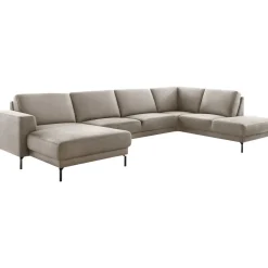 Discount Pronto Wonen Hoekbank rechts Moscato traagschuim beige relaxfunctie