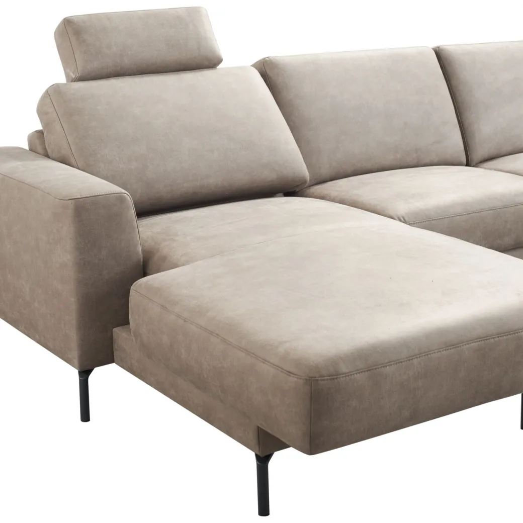Discount Pronto Wonen Hoekbank rechts Moscato traagschuim beige relaxfunctie
