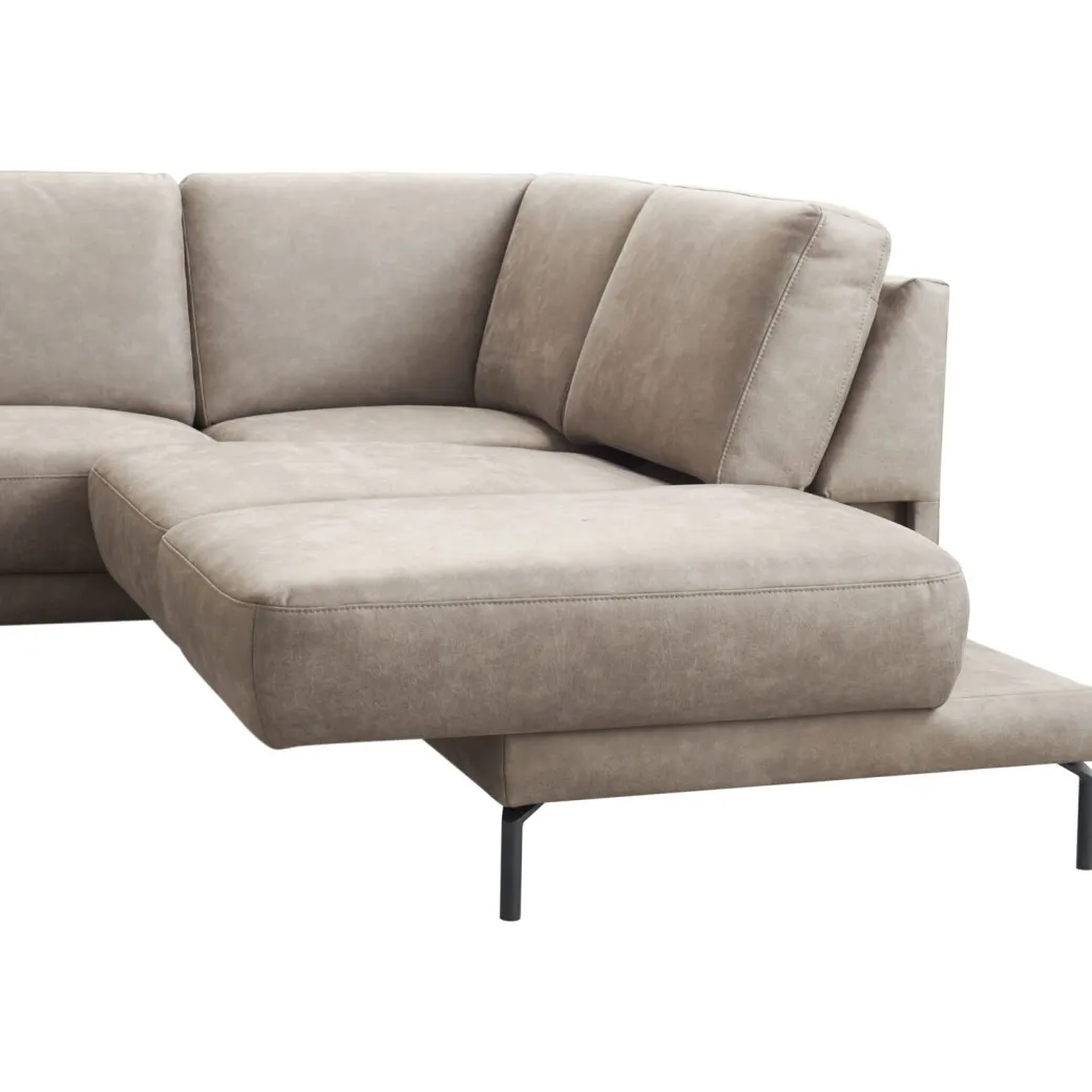 Discount Pronto Wonen Hoekbank rechts Moscato traagschuim beige relaxfunctie