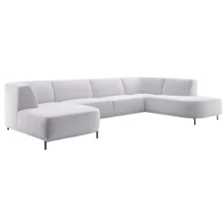 Online Pronto Wonen Hoekbank rechts Pantini lichtgrijs excellent comfort