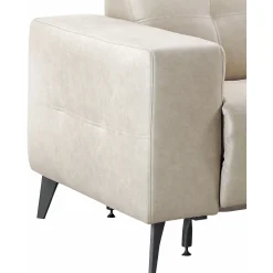 Outlet Pronto Wonen Hoekbank rechts Piorino pocketvering lichtgrijs relaxfunctie