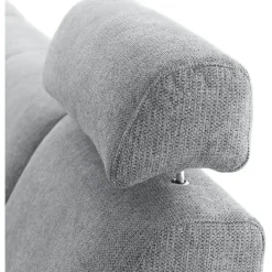 Online Pronto Wonen Hoekbank rechts Puento gerecycled polyether HR-zitting grijs