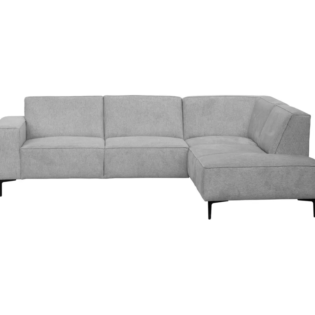 New Pronto Wonen Hoekbank rechts Riccione lichtgrijs basic comfort