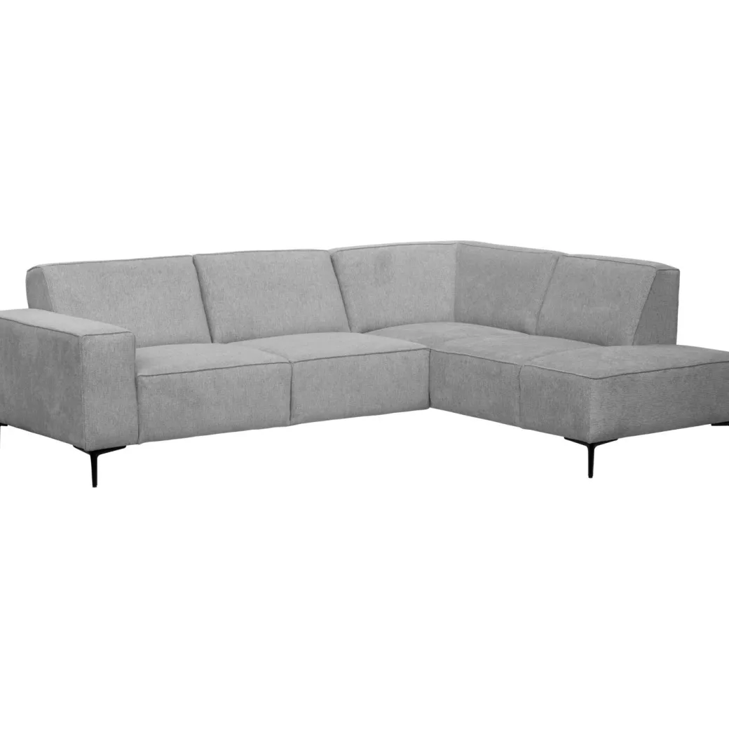 New Pronto Wonen Hoekbank rechts Riccione lichtgrijs basic comfort