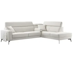 Discount Pronto Wonen Hoekbank Tusari HR-schuim zitting beige verstelbare zitdiepte