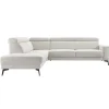 Clearance Pronto Wonen Hoekbank Tusari HR-schuim zitting beige verstelbare zitdiepte