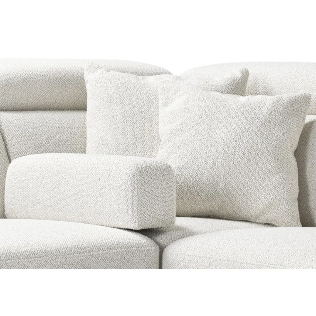 Clearance Pronto Wonen Hoekbank Tusari HR-schuim zitting beige verstelbare zitdiepte