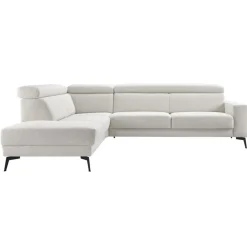 Discount Pronto Wonen Hoekbank Tusari pocket visco zitting beige verstelbare zitdiepte