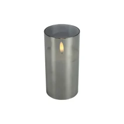Best Pronto Wonen Kaars Caposele Led large grijs glas rond
