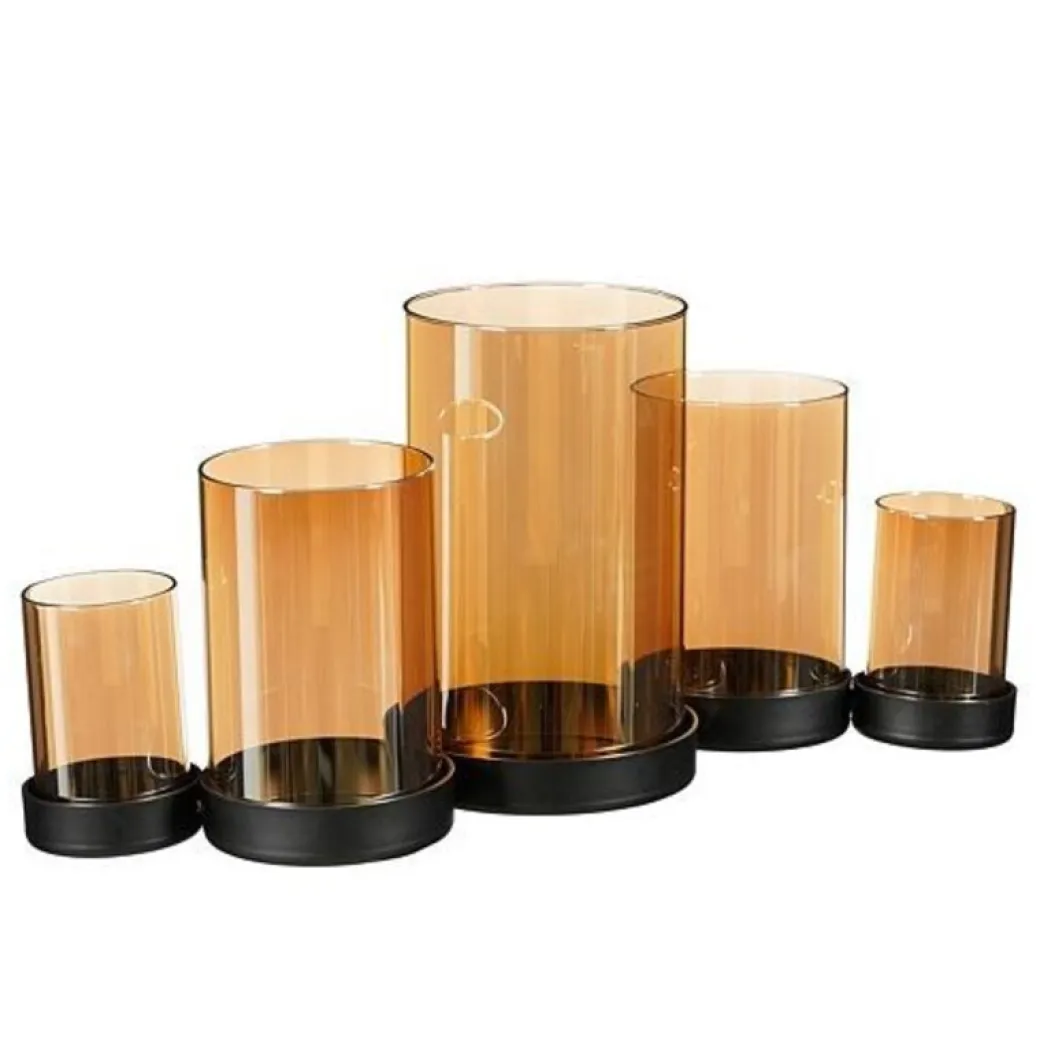 New Pronto Wonen Kaarsenhouder Orselina 5 glazen goud