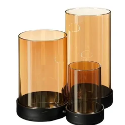New Pronto Wonen Kaarsenhouder Orselina 3 glazen goud