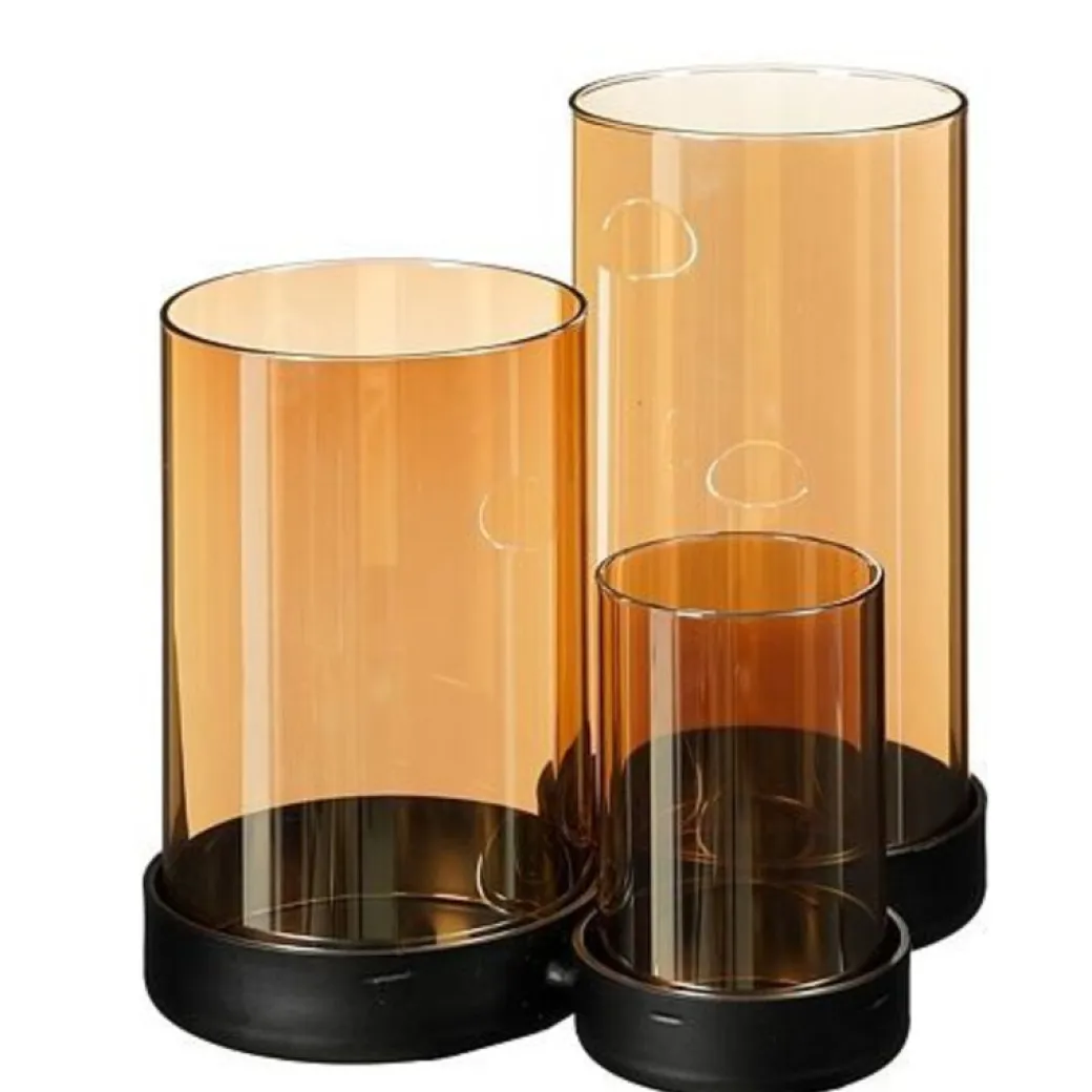 New Pronto Wonen Kaarsenhouder Orselina 3 glazen goud