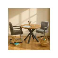New Pronto Wonen Kindertafel Mesola 70 cm rond mango naturel