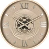Pronto Wonen Klok Nimar metaal rond 60cm taupe dessin 54