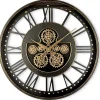 Clearance Pronto Wonen Klok Nimar metaal rond 80cm zwart open dessin 45