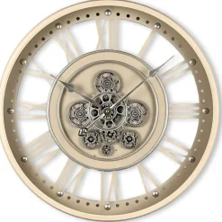 New Pronto Wonen Klok Nimar metaal rond 60cm taupe open dessin 44