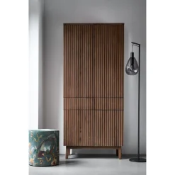 Discount Pronto Wonen Opbergkast Arrosto eikenhout 202x90x45 cm Dark Roast