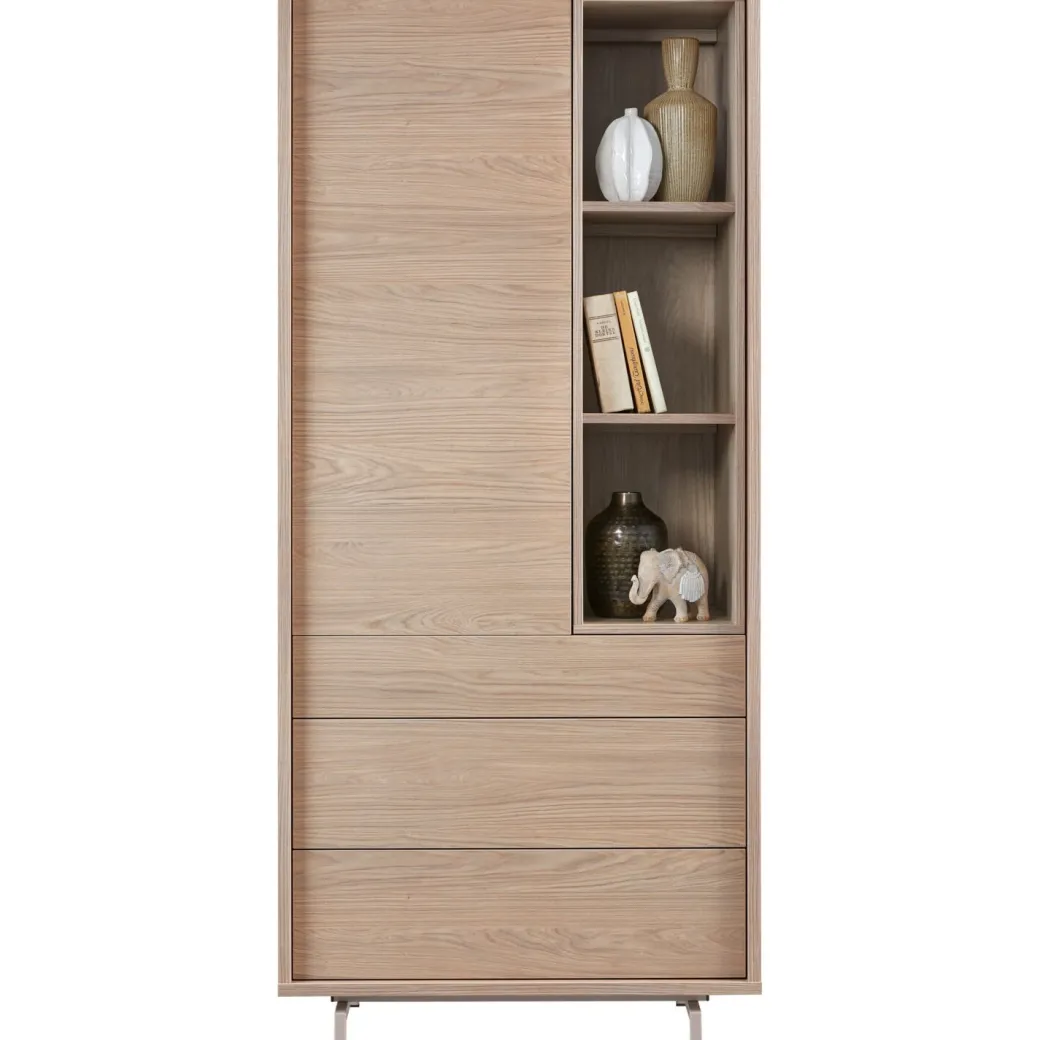 Outlet Pronto Wonen Opbergkast Famosa bruin 187x83x45 cm