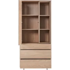 Outlet Pronto Wonen Opbergkast Famosa bruin 187x83x45 cm