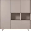 Online Pronto Wonen Opbergkast Famosa grijs 150x150x45 cm