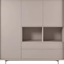 Online Pronto Wonen Opbergkast Famosa grijs 150x150x45 cm