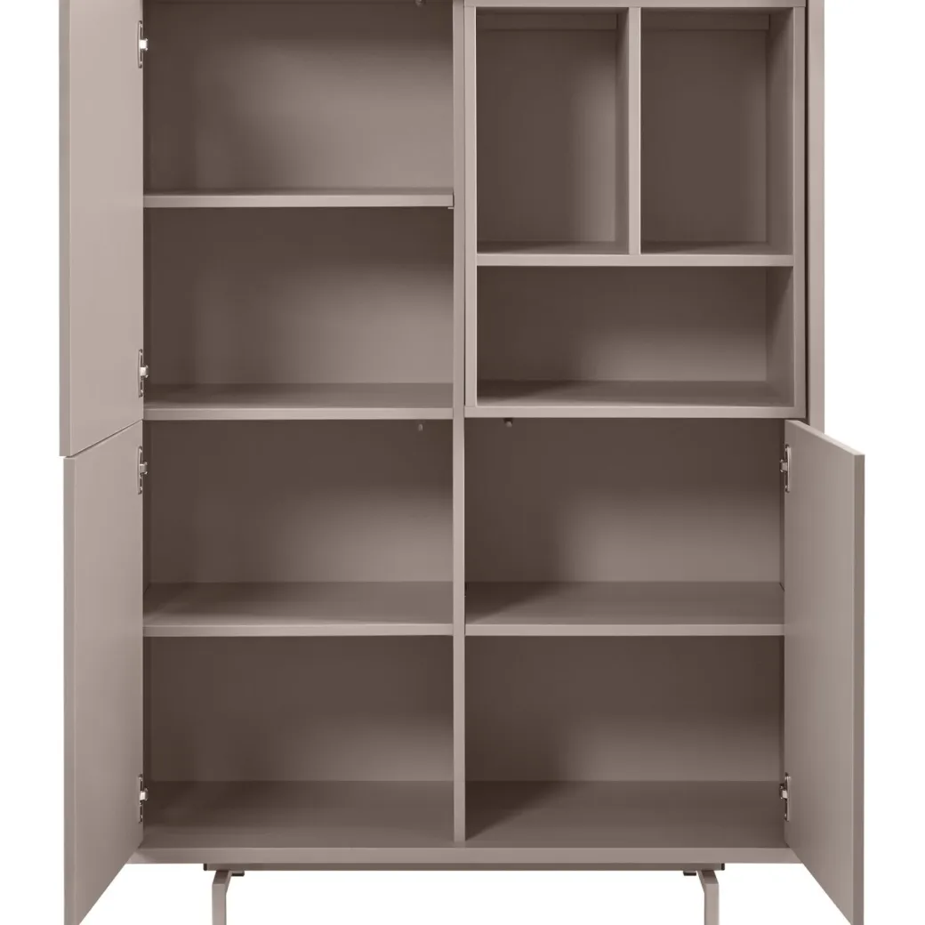 Outlet Pronto Wonen Opbergkast Famosa grijs 136x102x45 cm