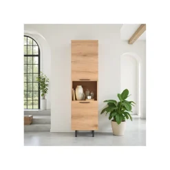 Clearance Pronto Wonen Opbergkast Paranno 197x055x42 cm bruin 2 deurs