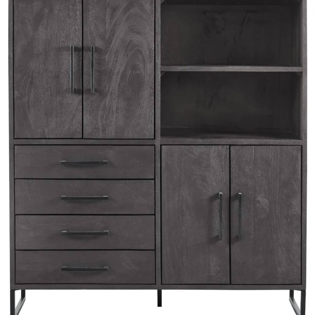 Sale Pronto Wonen Opbergkast Piastra 126 cm zwart
