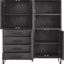 Sale Pronto Wonen Opbergkast Piastra 126 cm zwart