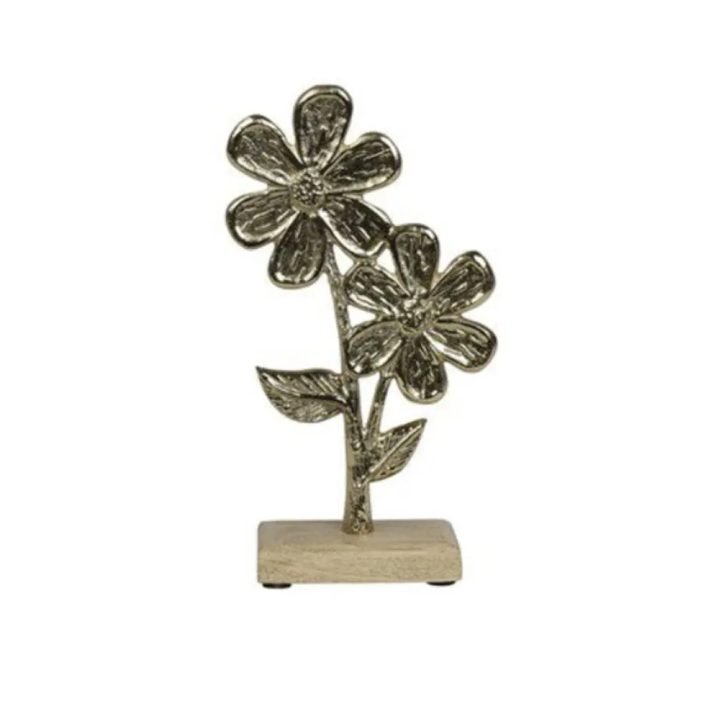 Discount Pronto Wonen Ornament Toricella bloem astra L goud