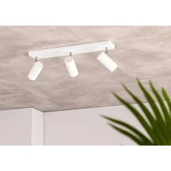 Pronto Wonen Plafondspot Mirare wit metaal 3-spots