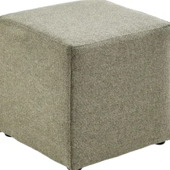 Clearance Pronto Wonen Poef Roby 40x40 cm lichtgroen vierkant