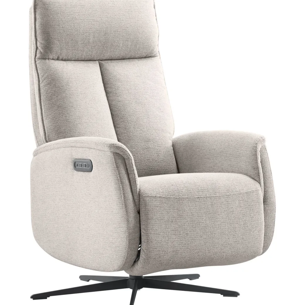 Sale Pronto Wonen Relaxfauteuil Assele elektrisch lichtgrijs