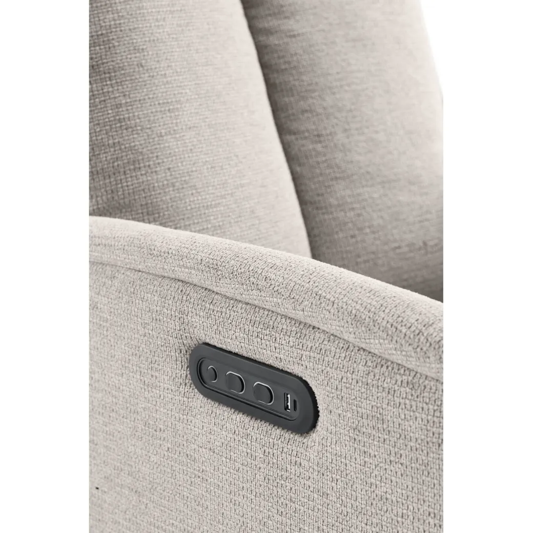 Sale Pronto Wonen Relaxfauteuil Assele elektrisch lichtgrijs